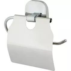 Держатель для туалетной бумаги Mr Penguin Квадрат с крышкой цвет хром