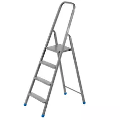 Стремянка стальная Ladderbel STR-ST-4 4 ступени, максимальная нагрузка 150 кг Без бренда