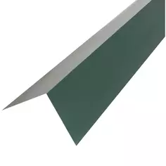 Планка для наружных углов с полиэстеровым покрытием 2 м цвет зелёный Optima