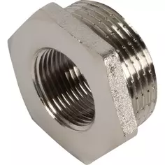 Футорка Valtec внутренняя-наружная резьба 1 1/4"х3/4" никелированная латунь VTr.581.N.0705