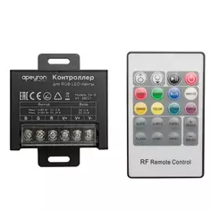 Контроллер 12-24 В 240 Вт пульт до 15 м ленты IP20 Apeyron
