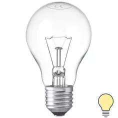 Лампа накаливания E27 40 Вт шар прозрачный, тёплый белый свет Bellight