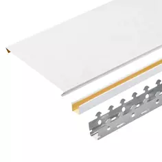Комплект потолка 1.7x1.7 м цвет белый шёлк Cesal