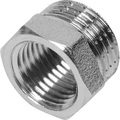 Футорка Valtec 3/8"х1/4" наружная-внутренняя резьба никелированная латунь VTr.581.N.0302