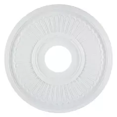 Розетка потолочная полиуретан Decomaster DR306 белая диаметр 40 см