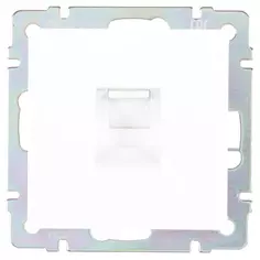 Розетка компьютерная встраиваемая Werkel RJ45, цвет белый