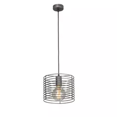 Подвесной светильник Vitaluce Vakero grey 1 лампа 3м² Е27 цвет бронзовый графит