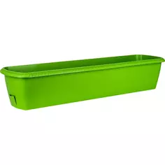 Ящик балконный Жардин 60x20x15.5 см v18 л пластик зелёный Тек.А.Тек
