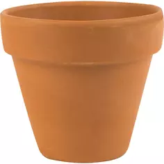 Горшок цветочный Deroma Стандарт ø11 h10 см v0.6 л глина терракотовый