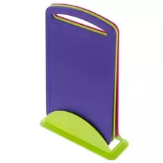 Набор разделочных досок 24x33.5 см цвет фиолетовый/фуксия/салатовый Без бренда