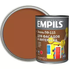 Эмаль ПФ-115 Empils PL глянцевая цвет коричневый 0.9 кг Эмпилс