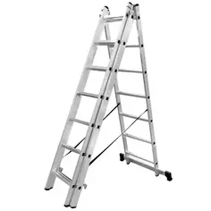 Лестница раскладная выдвижная 3-секционная Standers до 5.2м 7 ступеней