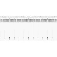 Радиатор Equation 350/90 алюминий 12 секций боковое подключение цвет белый