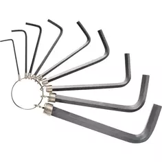 Набор ключей имбусовых шестигранных MER153 1.5-10 мм, 9 предметов Без бренда