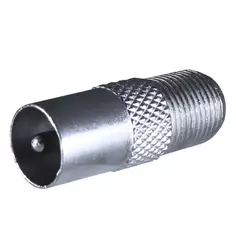 Переходник с F гнезда на TV штекер металл Oxion