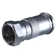 Переходник с F штекера на TV гнездо металл Oxion