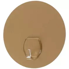 Крючок на силиконовом креплении максимальная нагрузка 2.5 кг пластик d 10 мм цвет золотой Без бренда