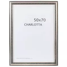 Рамка Charlotta цвет серебро размер 50х70 Без бренда