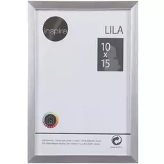 Рамка Inspire Lila 10х15 см цвет серебро