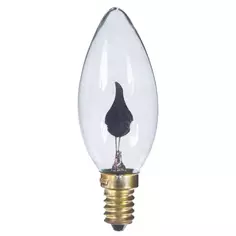 Лампа накаливания Uniel E14 220-240 В 3 Вт свеча с эффектом пламени