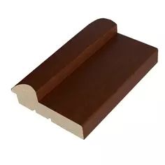 Дверная коробка Антик 2070х70х26 мм ПВХ ламинация цвет итальянский орех (комплект 2.5 шт.) Verda