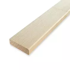 Декоративный брусок сращенный 19x60x2200 мм хвоя сорт Экстра прямой с фаской угла АРЕЛАН