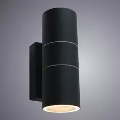 Настенный светильник уличный Mistero 2xGU10x35 Вт IP44 цвет чёрный металлик Arte Lamp