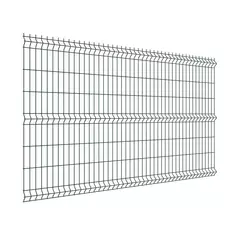 3D панель Light для забора 1.53х2.5 м оцинкованная сталь зеленый Grand Line