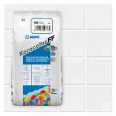 Затирка цементная Mapei Keracolor FF 100 цвет белый 2 кг