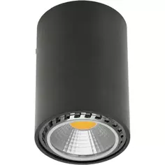 Светильник накладной цилиндрический GU10 8 см цвет чёрный СВЕТКОМПЛЕКТ