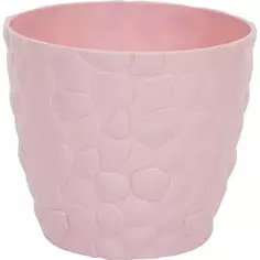 Кашпо Idea Камни ø18 h15.5 см v2.6 л пластик розовый