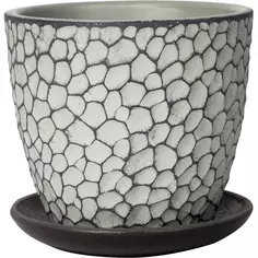 Горшок цветочный Манго ø12 v0.7 л бетон светло-серый Без бренда
