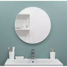 Зеркало для ванной Март Ferro 55 см цвет белый Mart