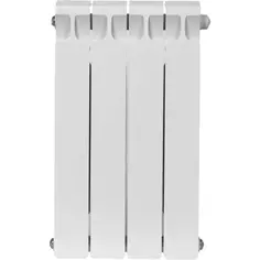 Радиатор Rifar Base 500/100 биметалл 4 секции нижнее левое подключение цвет белый