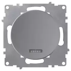 Выключатель встраиваемый Onekey Florence 1 клавиша с подсветкой, цвет серый Onekeyelectro