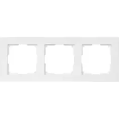 Рамка для розеток и выключателей Werkel Stark 3 поста, цвет белый
