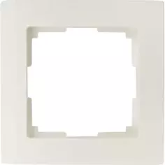 Рамка для розеток и выключателей Werkel Stark 1 пост, цвет белый