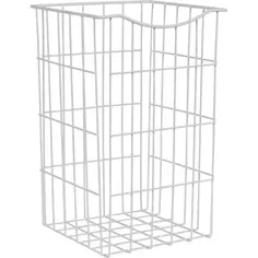 Корзина для белья 25x25x40 см цвет белый Без бренда