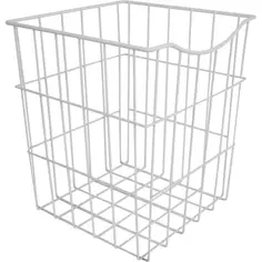 Корзина для белья в шкаф 25x25x30 см цвет белый Без бренда