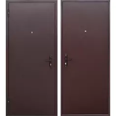 Дверь входная металлическая Стройгост 5 РФ 960 мм левая коричневая Без бренда