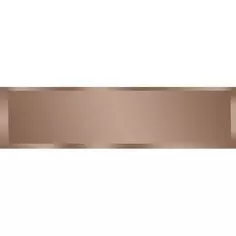 Зеркальная плитка Omega Glass NNLM41 прямоугольная 40x10 см глянцевая цвет бронза 1 шт. Без бренда