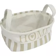 Корзина Home 23x16x32 см 9.5 л ткань цвет бежевый