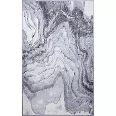 Ковер вискоза Рим 618W 195x280 см цвет светло-серый Ctim
