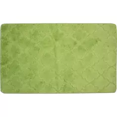 Коврик для ванной Bath Plus Лана 70х120 см цвет зелёный