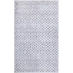 Ковер вискоза Рим 722W 160x235 см цвет светло-серый Ctim