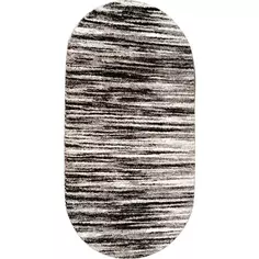 Ковер полипропилен Флоу L005 100x200 см цвет темно-серый Merinos