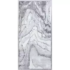 Ковер вискоза Рим 618W 75x150 см цвет светло-серый Ctim