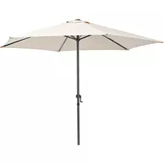 Зонт садовый Naterial Polar Steel 2.6 м коричневый Без бренда