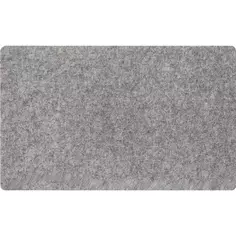 Коврик Флорт Офис 49x80 см полипропилен цвет серый Без бренда