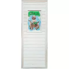 Блок дверной глухой массив дерева с панно 70x180 см Без бренда